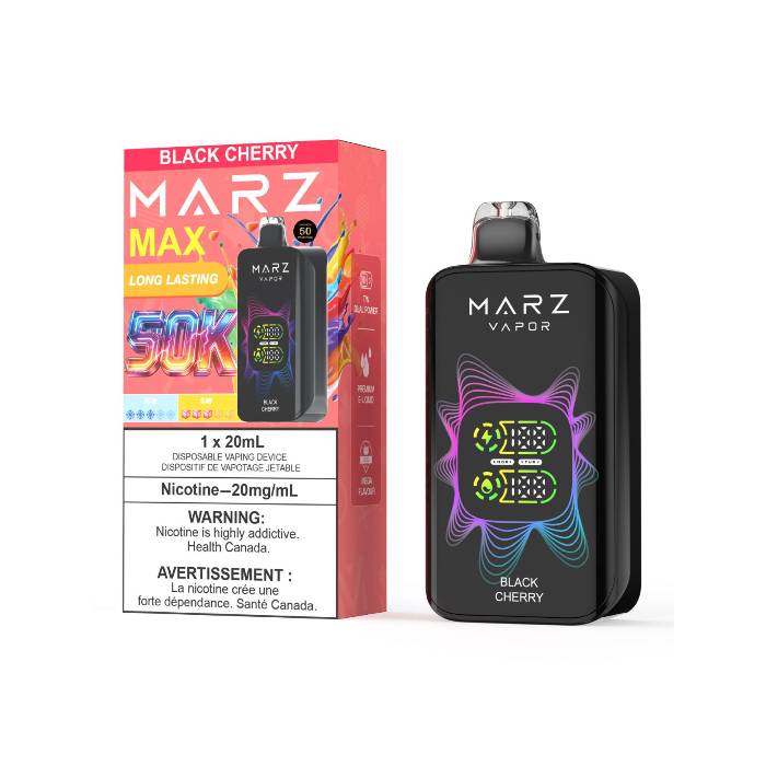 MARZ Vapor MAX 50K Disposable Vape - Black Cherry
